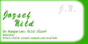 jozsef mild business card